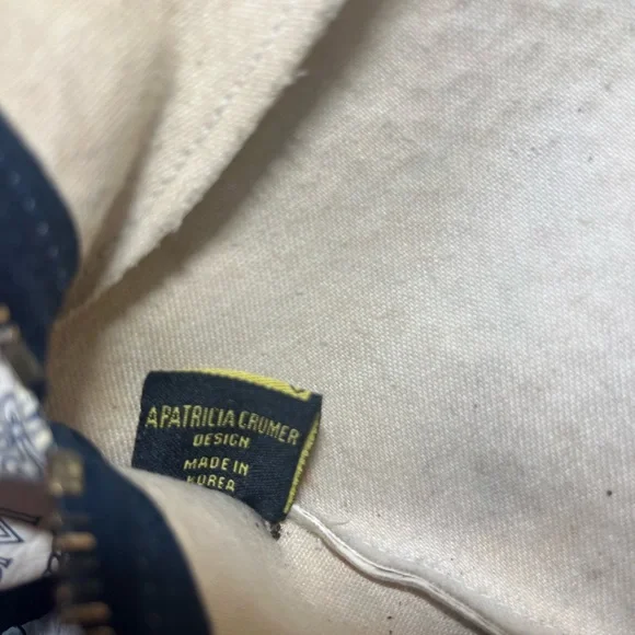 ❌❌SOLD❌❌AUTH MCM Bum Bag Waist Pouch blue and off white - Picture 10 of 12